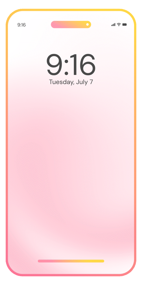 Phone screen animation